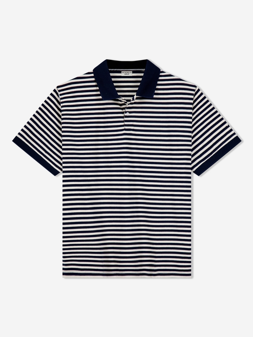 Devereux Golf Camelback Polo Shirt Black/Mushroom Stripe Men's XXL Performance